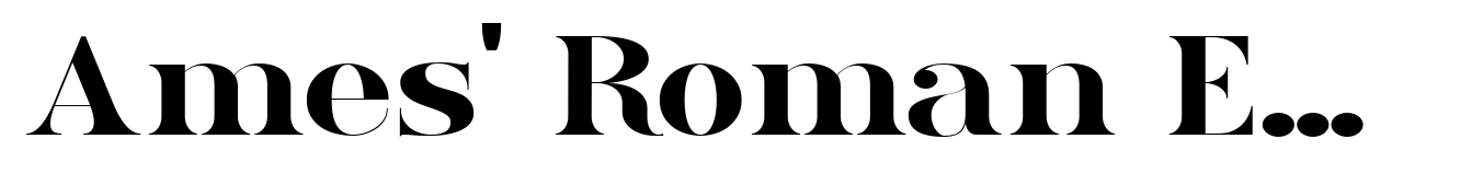 Ames' Roman Expanded Bold